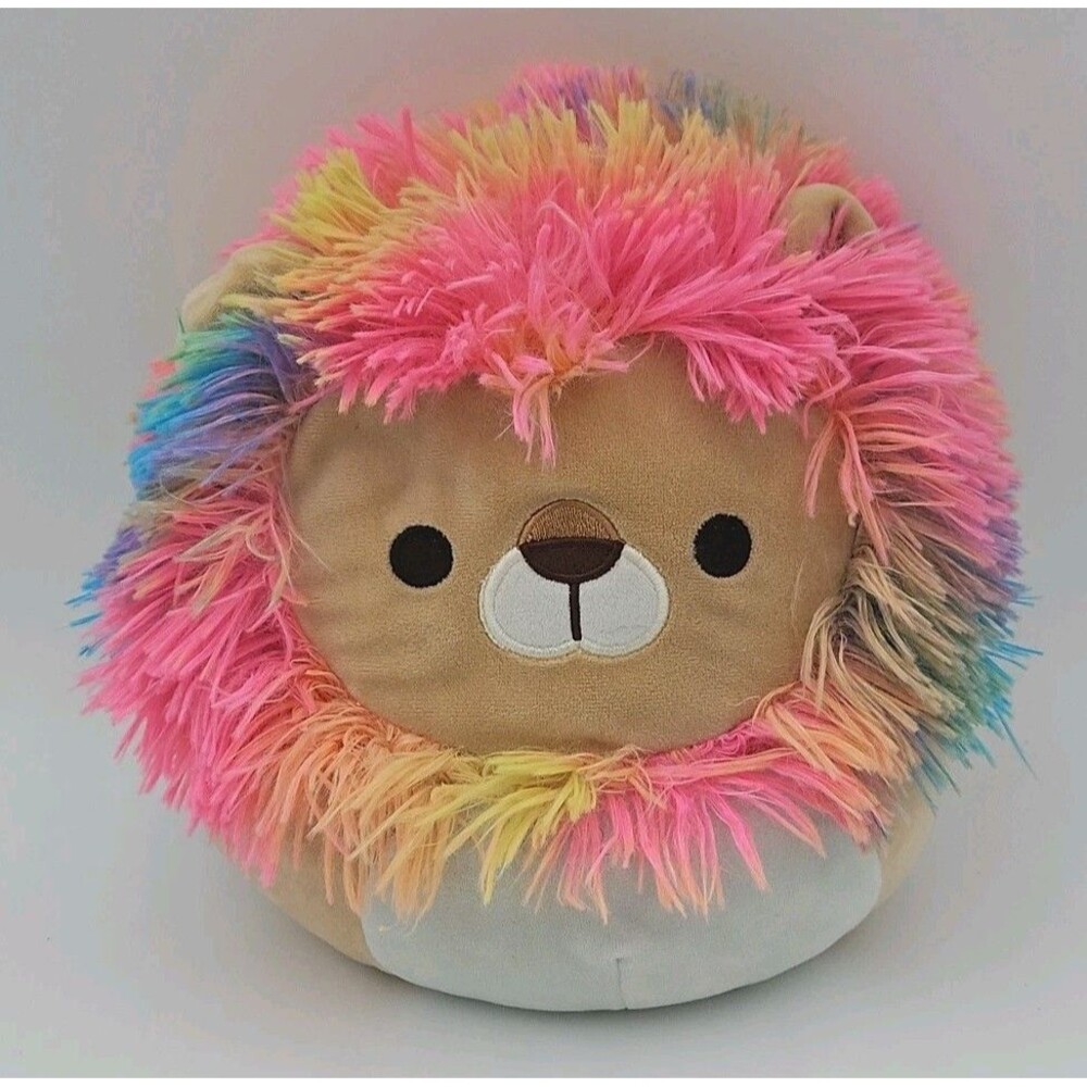 Squishmallow LEONARD The Lion Plush 8" Kelly Toys Beige Tye Dye Mane Stuffed
